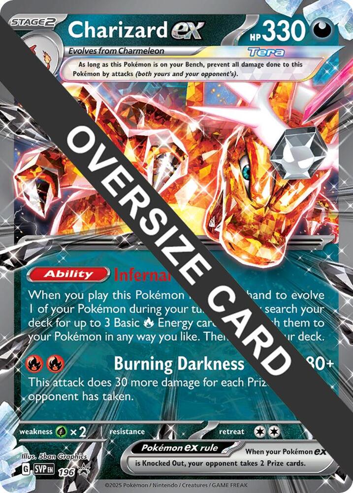 Charizard ex -196 - 196 Promo Jumbo Cards