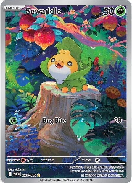 Sewaddle - 087/086 Illustration Rare SV: White Flare