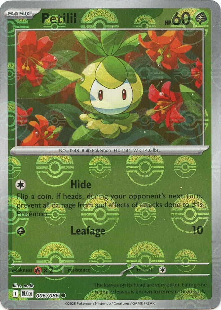 Petilil (Poke Ball Pattern) - 006/086 Common SV: Black Bolt