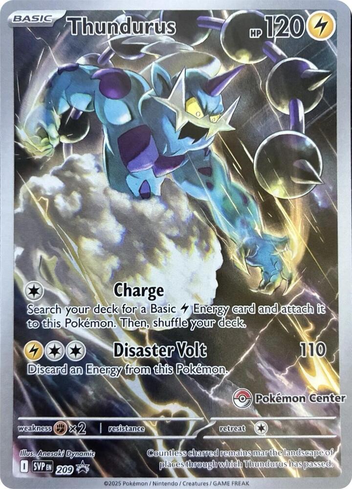 Thundurus - 209 (Pokemon Center Exclusive) - 209 Promo SV: Scarlet & Violet Promo Cards