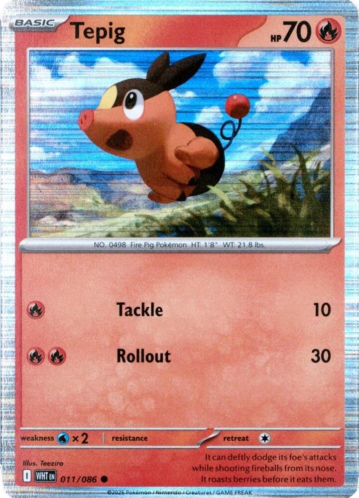 Tepig - 011/086 (Unova Poster Collection) Common Miscellaneous Cards & Products