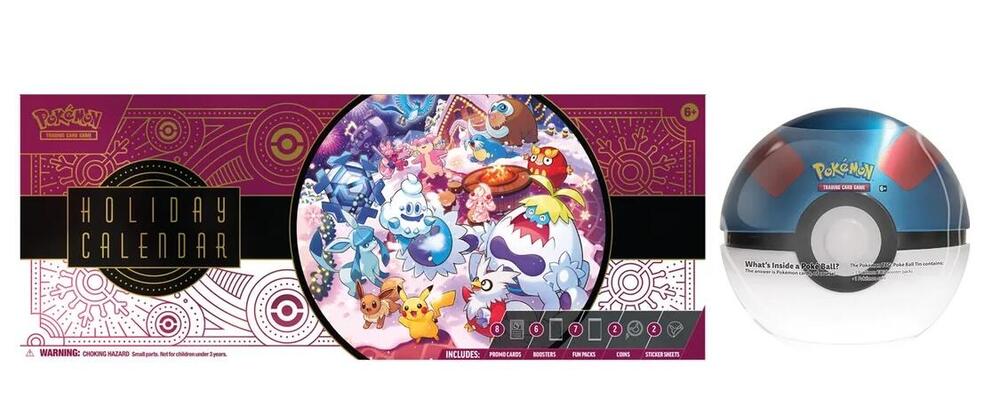 Costco Pokemon Pokemon Holiday Calendar and Great Ball Bundle - Miscellaneous Cards & Products