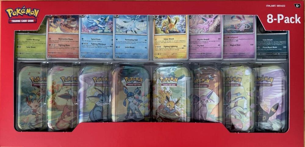 Costco Prismatic Evolutions 8-Pack Mini Tins - Miscellaneous Cards & Products