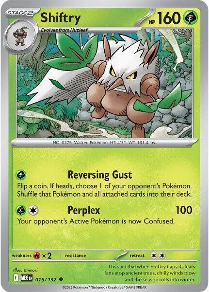 Shiftry - 015/132 Uncommon ME01: Mega Evolution