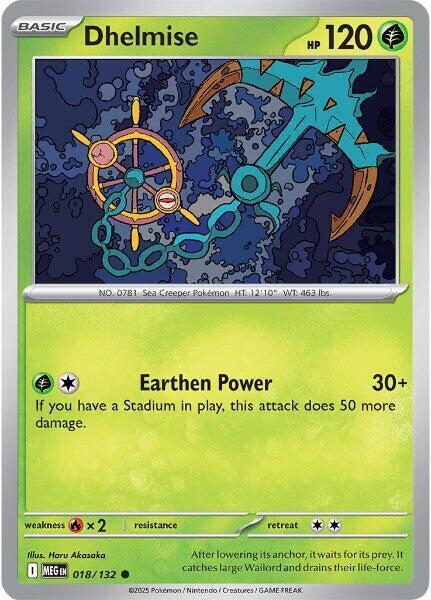 Dhelmise - 018/132 Common ME01: Mega Evolution