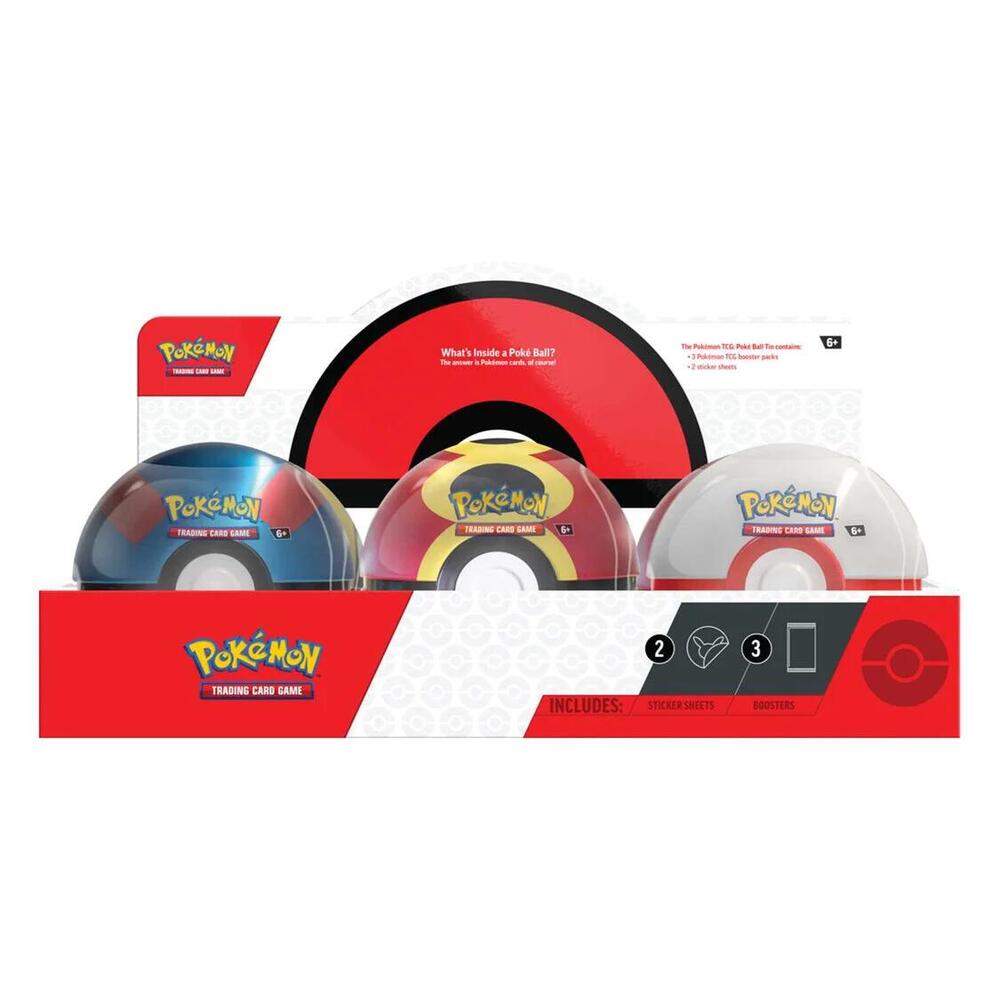 Poke Ball Tin Display (Q4 2025) - Miscellaneous Cards & Products