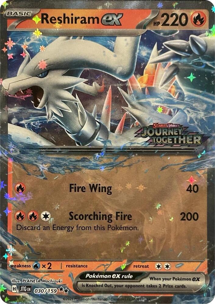 Reshiram ex (Journey Together Stamped) 030/159 Double Rare Miscellaneous Cards & Products Pokémon card