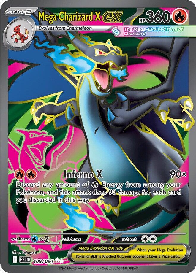 Mega Charizard X ex - 109/094 109/094 Ultra Rare Phantasmal Flames Pokémon card