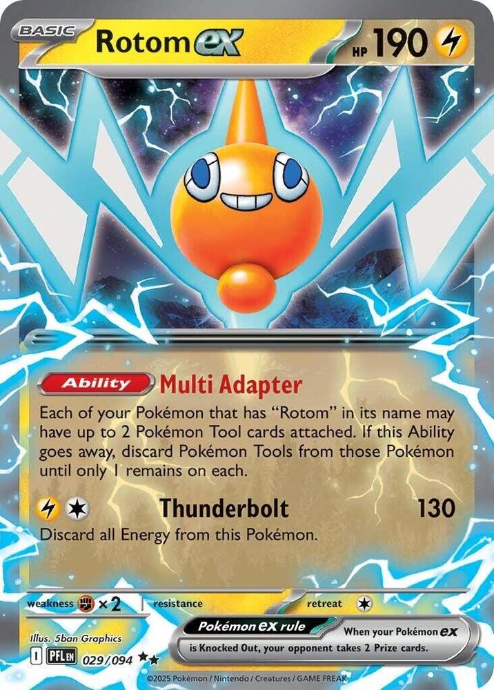 Rotom ex - 029/094 029/094 Double Rare Phantasmal Flames Pokémon card