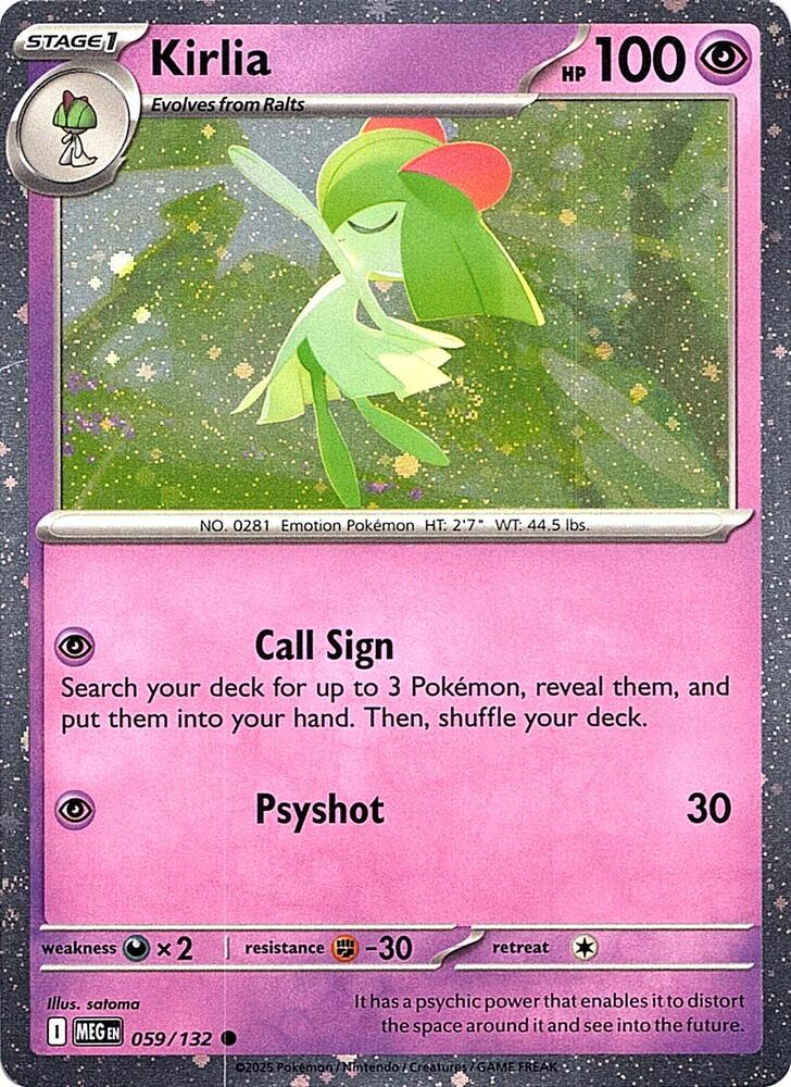 Kirlia (Cosmos Holo) 059/132 Common Miscellaneous Cards & Products Pokémon card