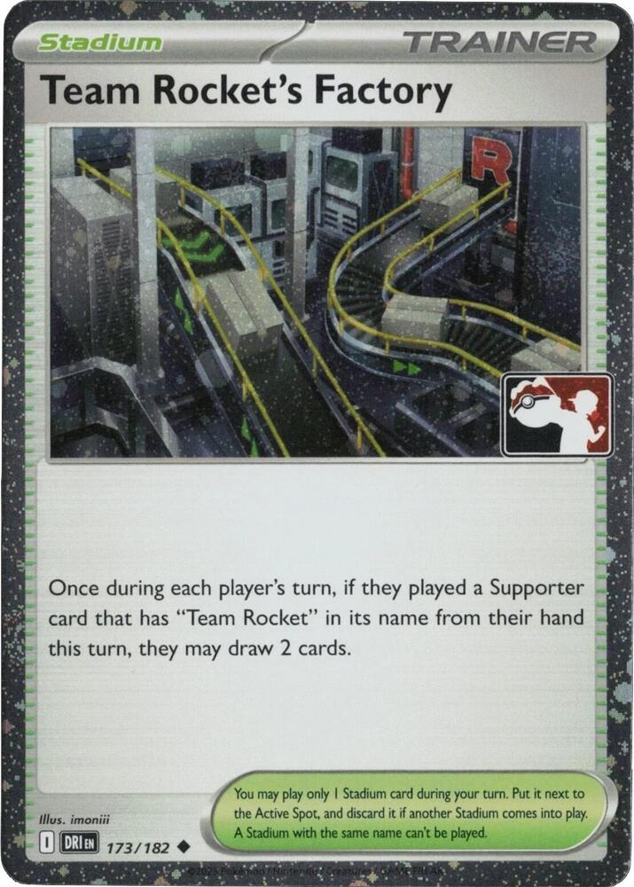 Team Rocket's Factory - 173/182 (Cosmos Holo) 173/182 Uncommon Prize Pack Series Cards Pokémon card