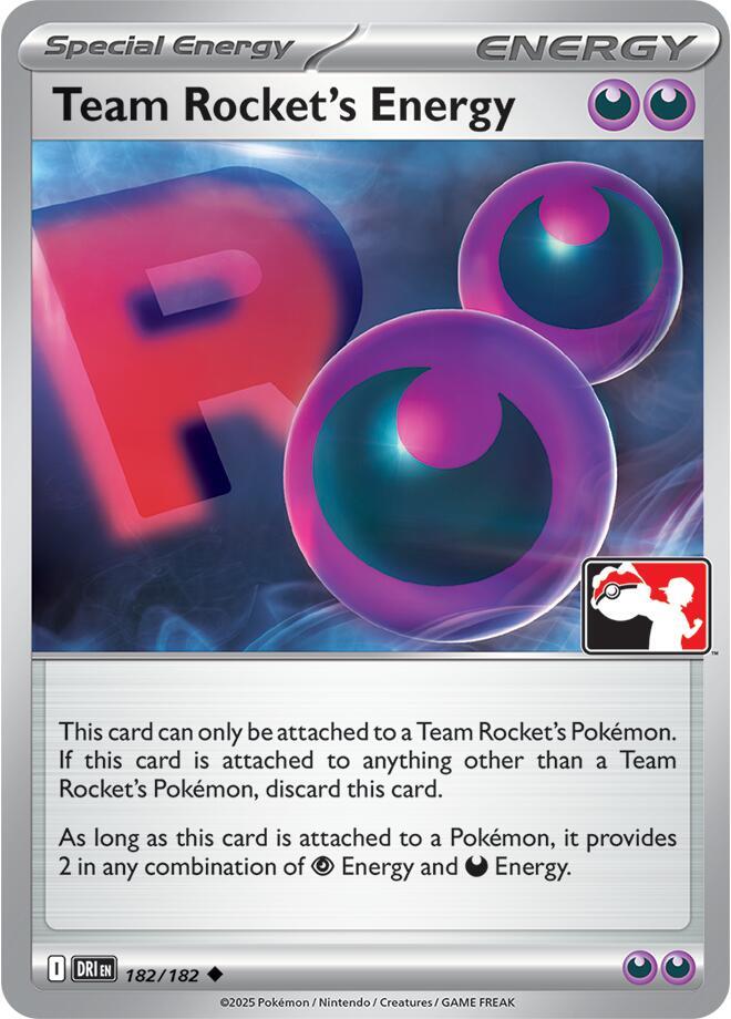 Team Rocket's Energy - 182/182 182/182 Uncommon Prize Pack Series Cards Pokémon card