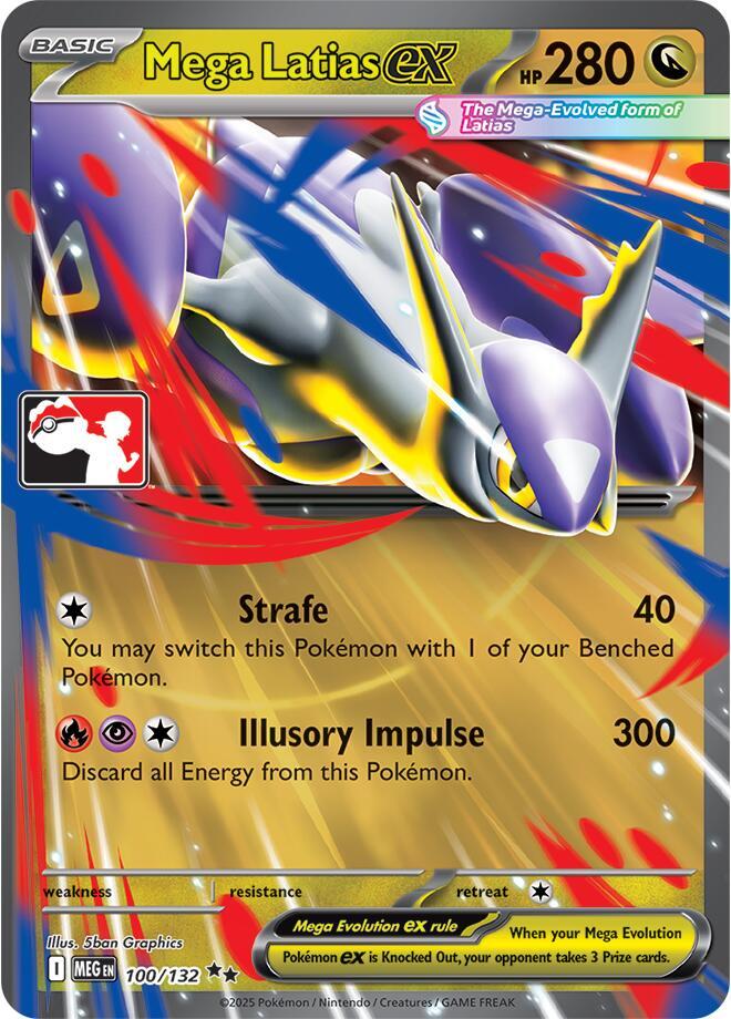 Mega Latias ex - 100/132 100/132 Double Rare Prize Pack Series Cards Pokémon card