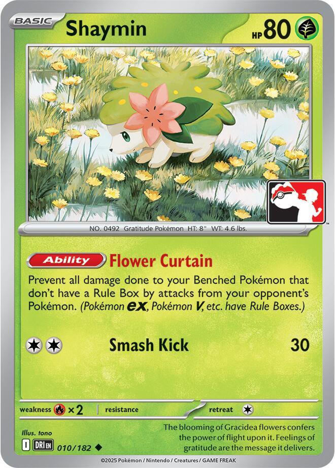 Shaymin - 010/182 010/182 Uncommon Prize Pack Series Cards Pokémon card