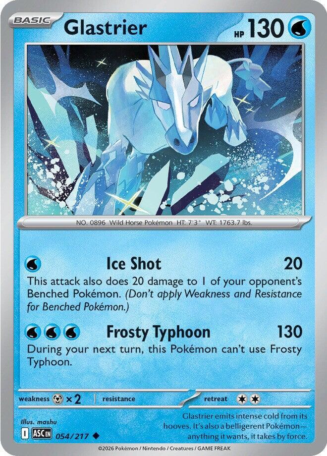 Glastrier 054/217 Uncommon Ascended Heroes Pokémon card