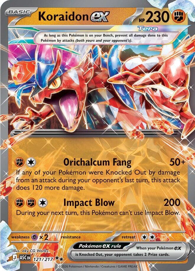 Koraidon ex - 121/217 Double Rare ME: Ascended Heroes