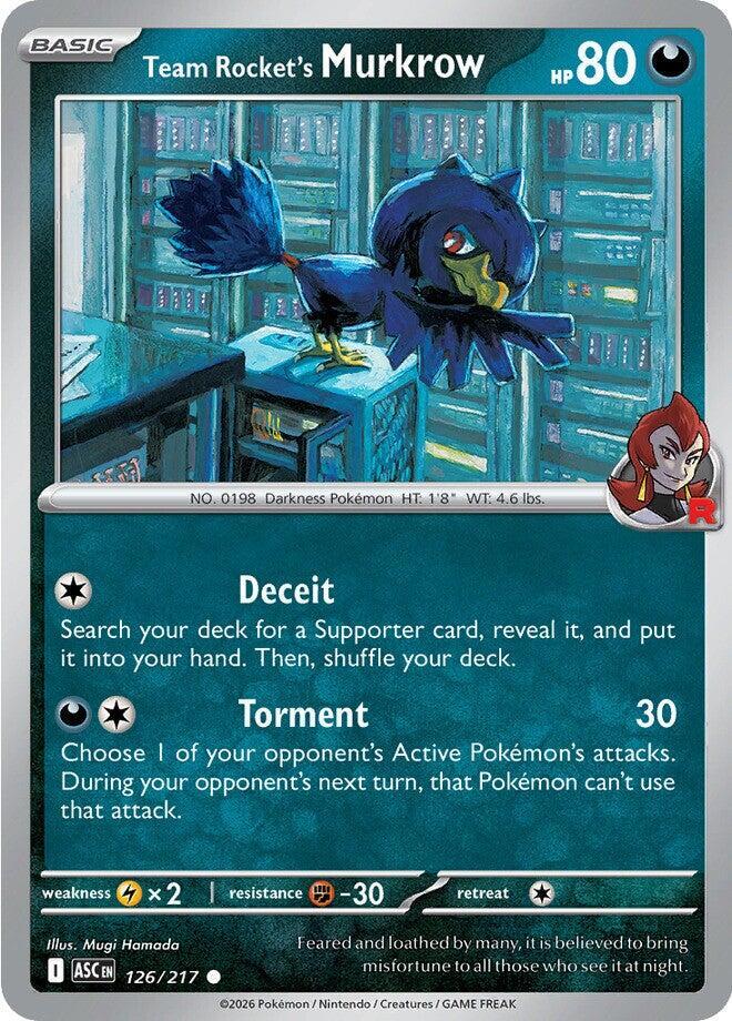 Team Rocket's Murkrow - 126/217 Common ME: Ascended Heroes