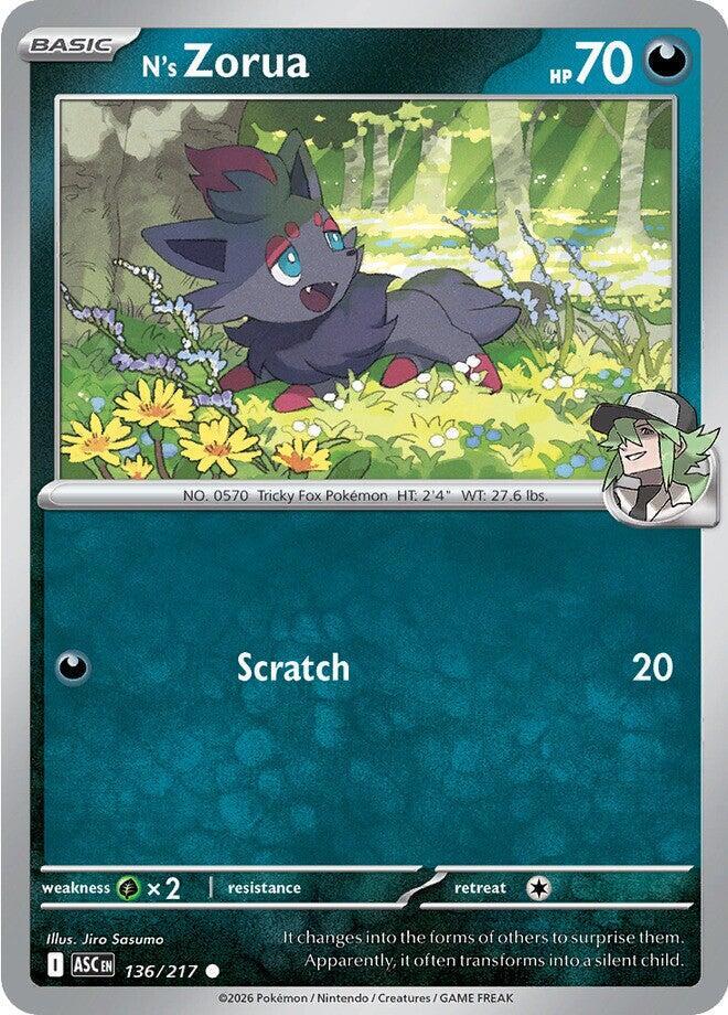 N's Zorua - 136/217 Common ME: Ascended Heroes