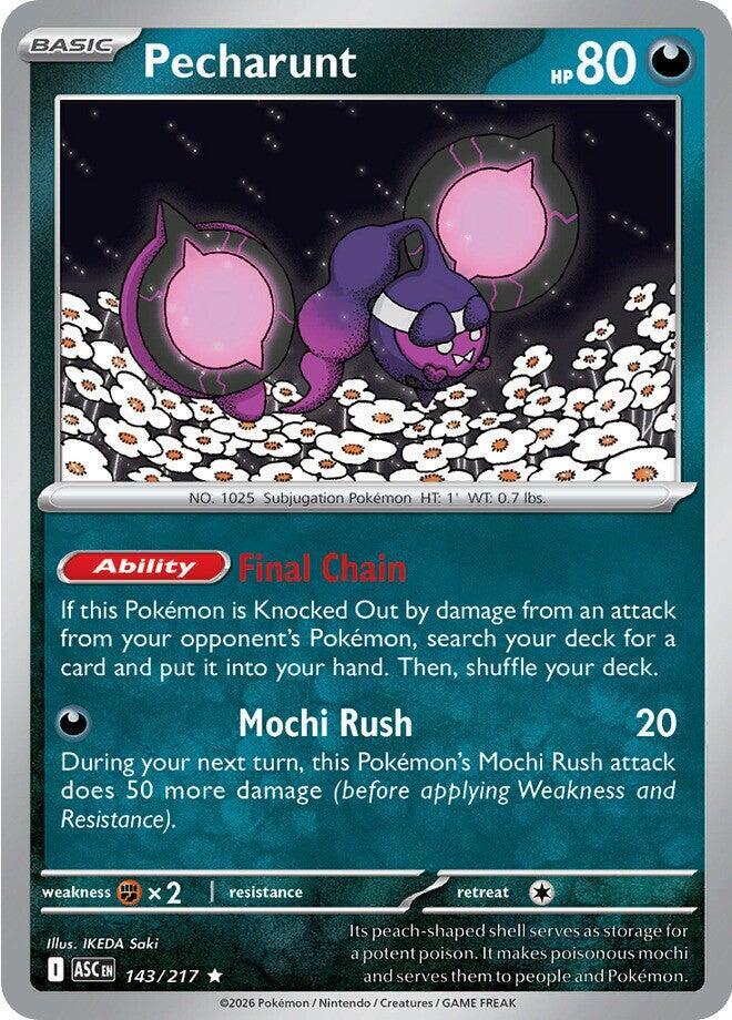 Pecharunt - 143/217 Rare ME: Ascended Heroes