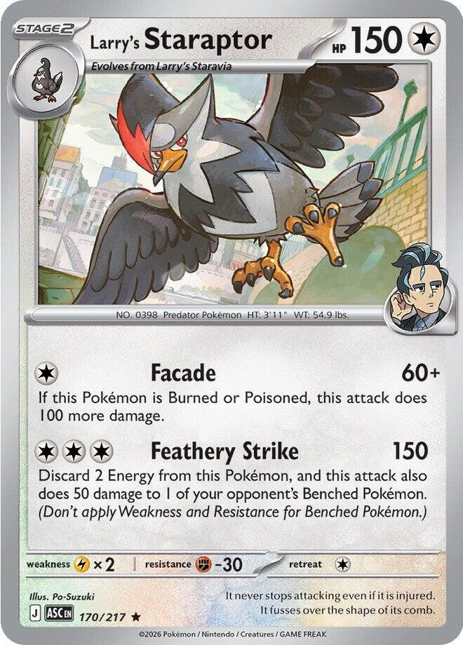Larry's Staraptor - 170/217 Rare ME: Ascended Heroes