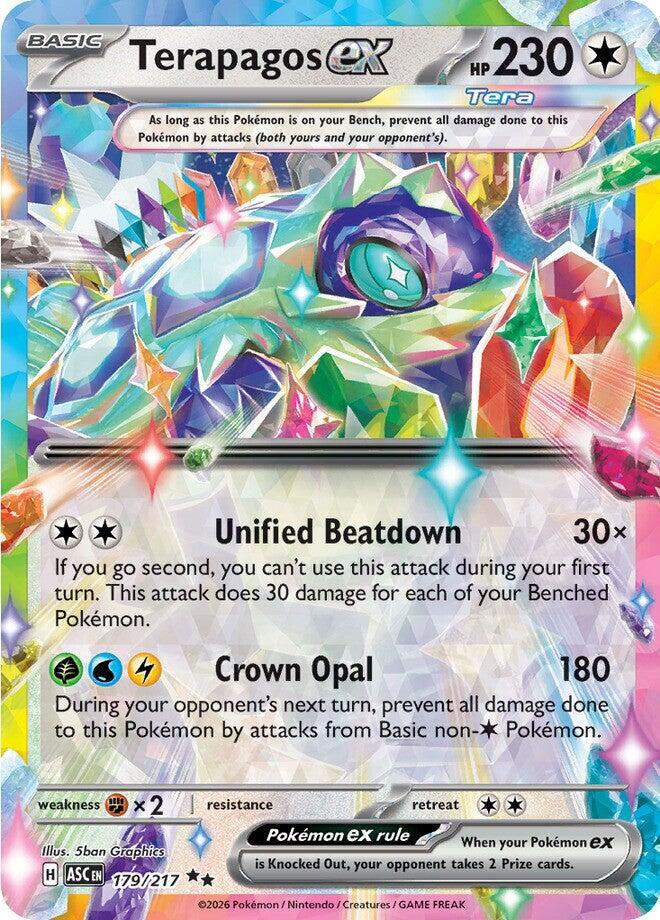 Terapagos ex 179/217 Double Rare Ascended Heroes Pokémon card