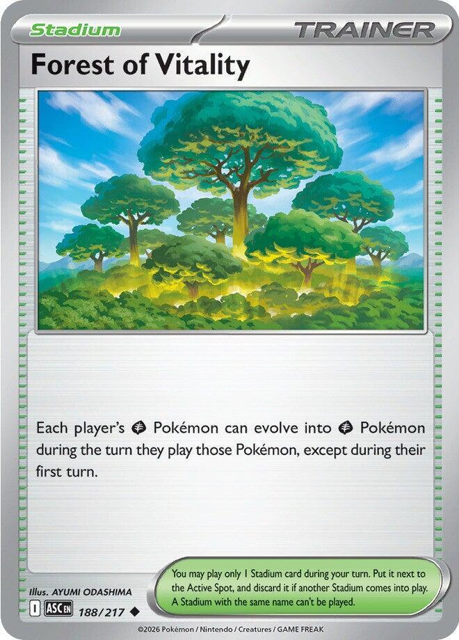 Forest of Vitality 188/217 Uncommon Ascended Heroes Pokémon card