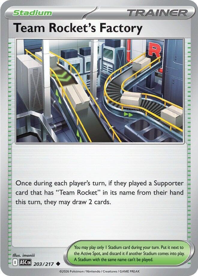 Team Rocket's Factory 203/217 Uncommon Ascended Heroes Pokémon card