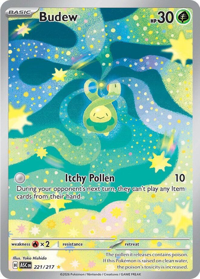 Budew - 221/217 221/217 Illustration Rare Ascended Heroes Pokémon card