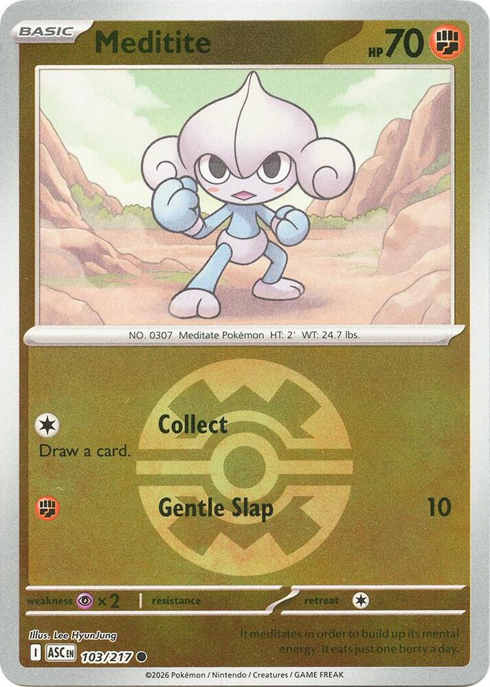 Meditite (Quick Ball) - 103/217 Common ME: Ascended Heroes