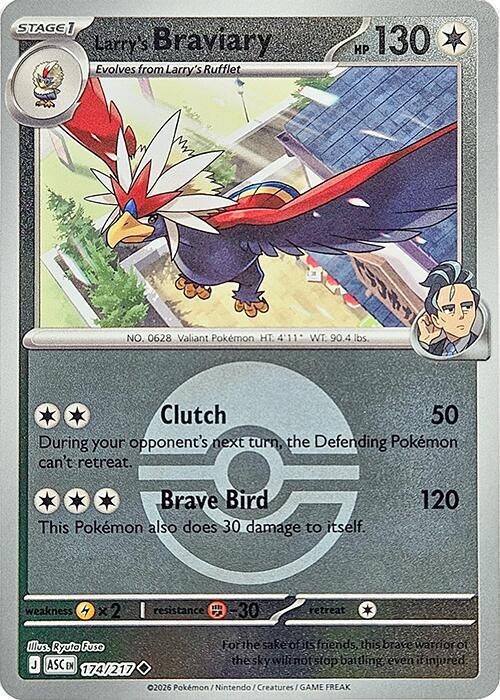 Larry's Braviary (Poke Ball) 174/217 Uncommon Ascended Heroes Pokémon card