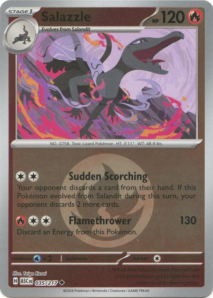 Salazzle - 035/217 (Energy Symbol Pattern) Uncommon ME: Ascended Heroes
