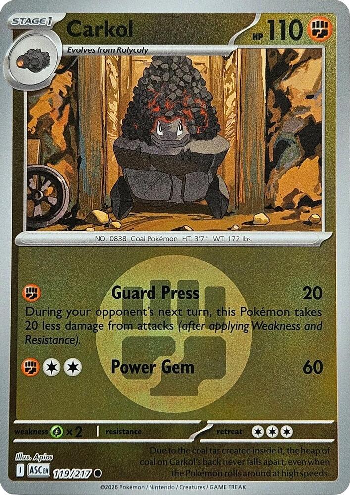 Carkol (Energy Symbol Pattern) - 119/217 Common ME: Ascended Heroes
