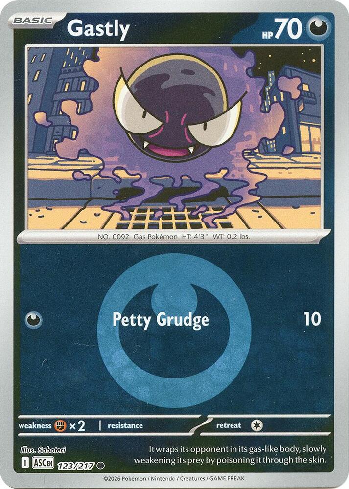Gastly (Energy Symbol Pattern) - 123/217 Common ME: Ascended Heroes