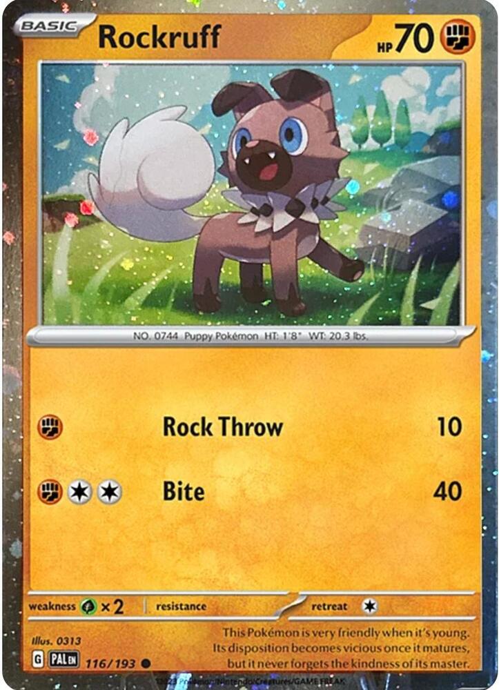Rockruff - 116/193 (Cosmos Holo) Common SV: Scarlet & Violet Promo Cards