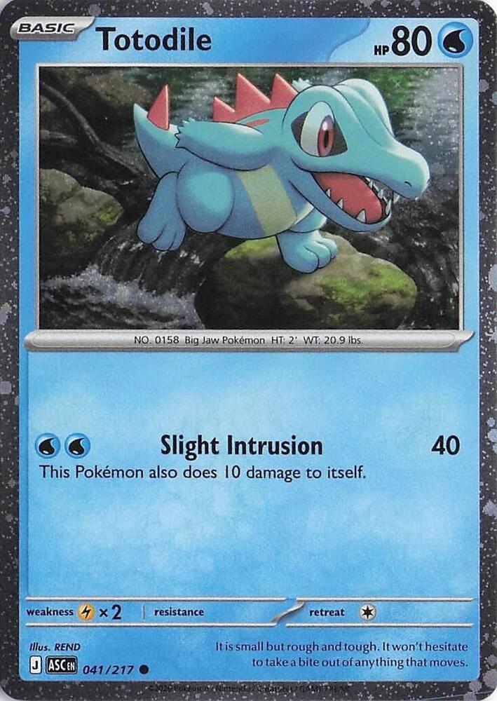 Totodile (Cosmos Holo) - 041/217 Common Miscellaneous Cards & Products