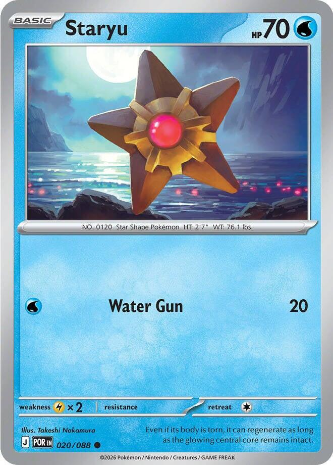 Staryu 020/088 Common Perfect Order Pokémon card