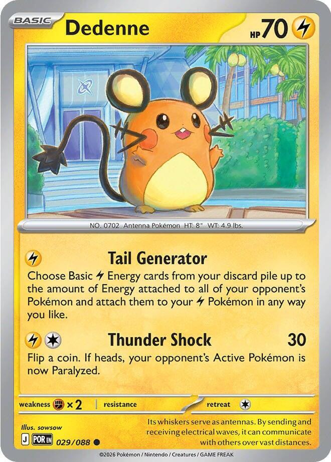 Dedenne - 029/088 029/088 Common Perfect Order Pokémon card