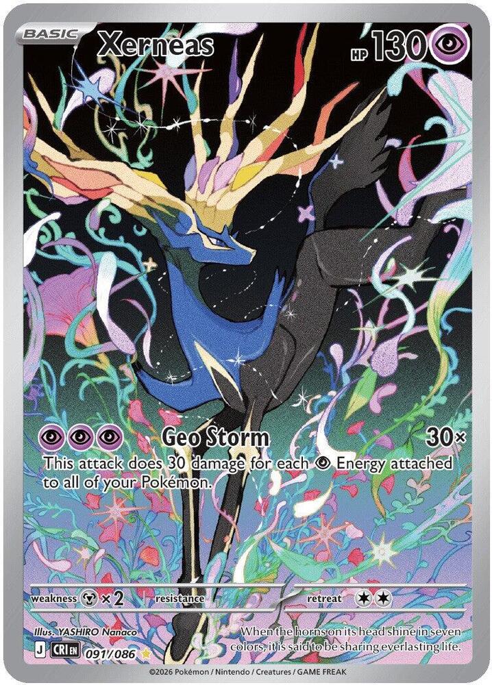 Xerneas - 091/086 091/086 Illustration Rare Chaos Rising Pokémon card