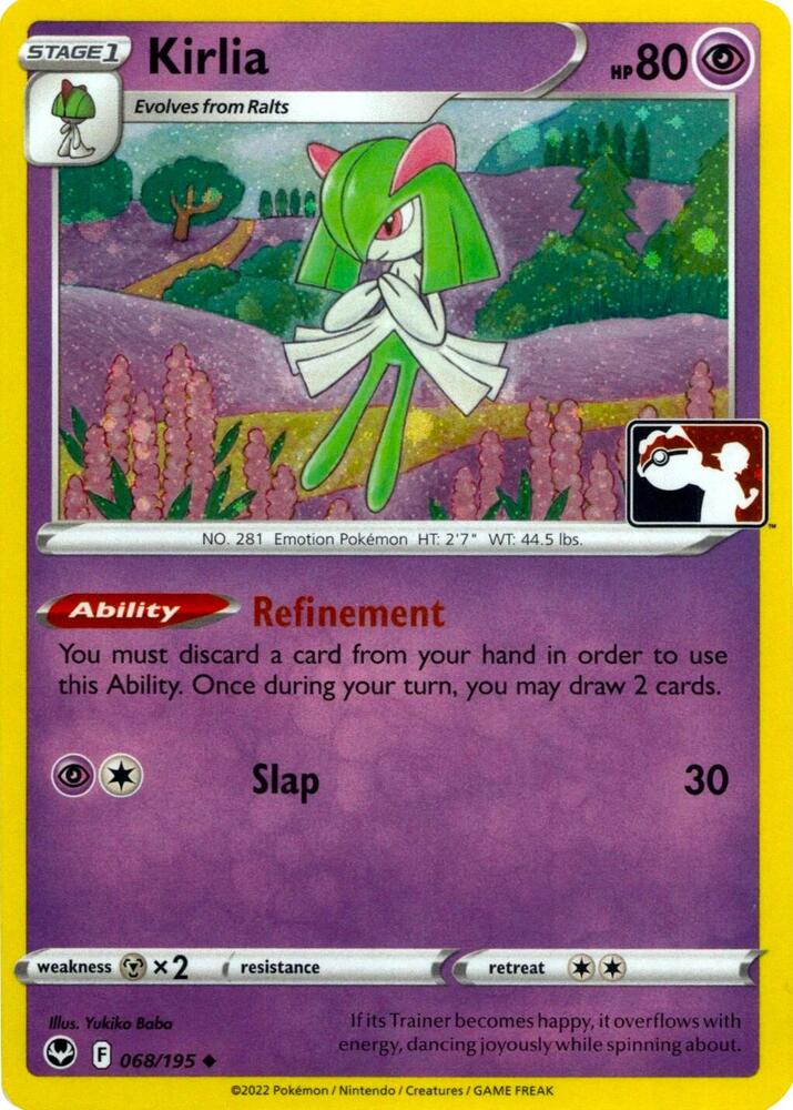 Kirlia - 068/195 (Cosmos Holo) 068/195 Uncommon Prize Pack Series Cards Pokémon card