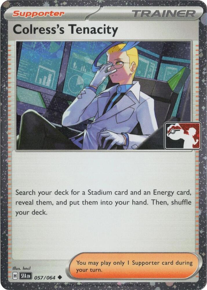 Colress's Tenacity - 057/064 (Cosmos Holo) 057/064 Uncommon Prize Pack Series Cards Pokémon card