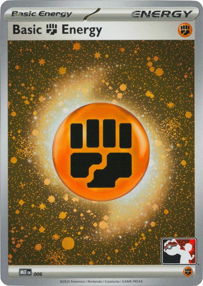 Basic Fighting Energy - MEE 006 (Cosmos Holo) 006 Common Prize Pack Series Cards Pokémon card