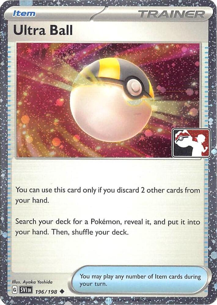Ultra Ball - 196/198 (Cosmos Holo) 196/198 Uncommon Prize Pack Series Cards Pokémon card