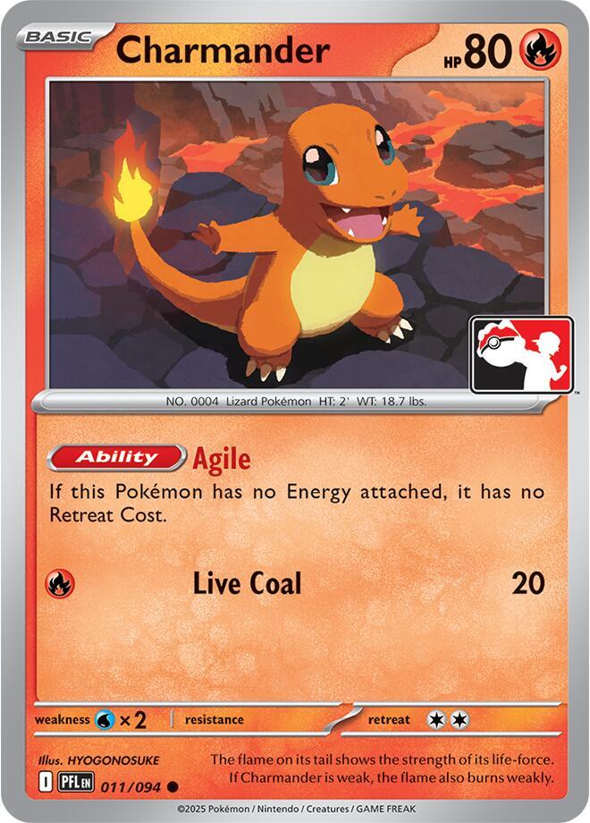 Charmander - 011/094 011/094 Common Prize Pack Series Cards Pokémon card