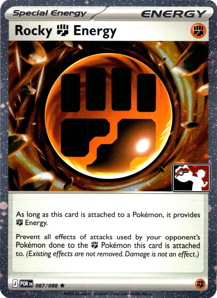 Rocky Fighting Energy - 087/088 (Cosmos Holo) 087/088 Rare Prize Pack Series Cards Pokémon card