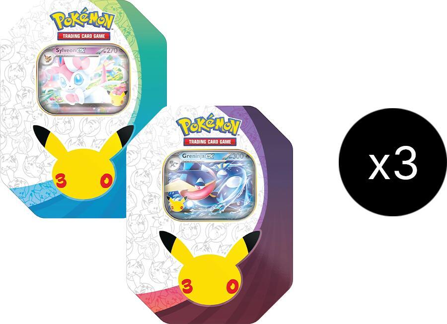 30th Celebration ex Tin Case Pokémon card