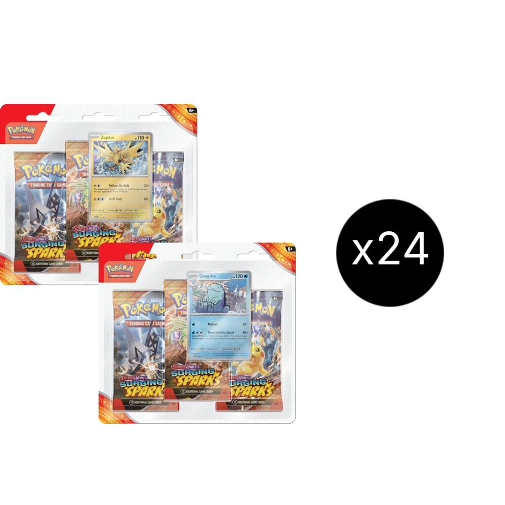 Surging Sparks 3 Pack Blisters Case Pokémon card