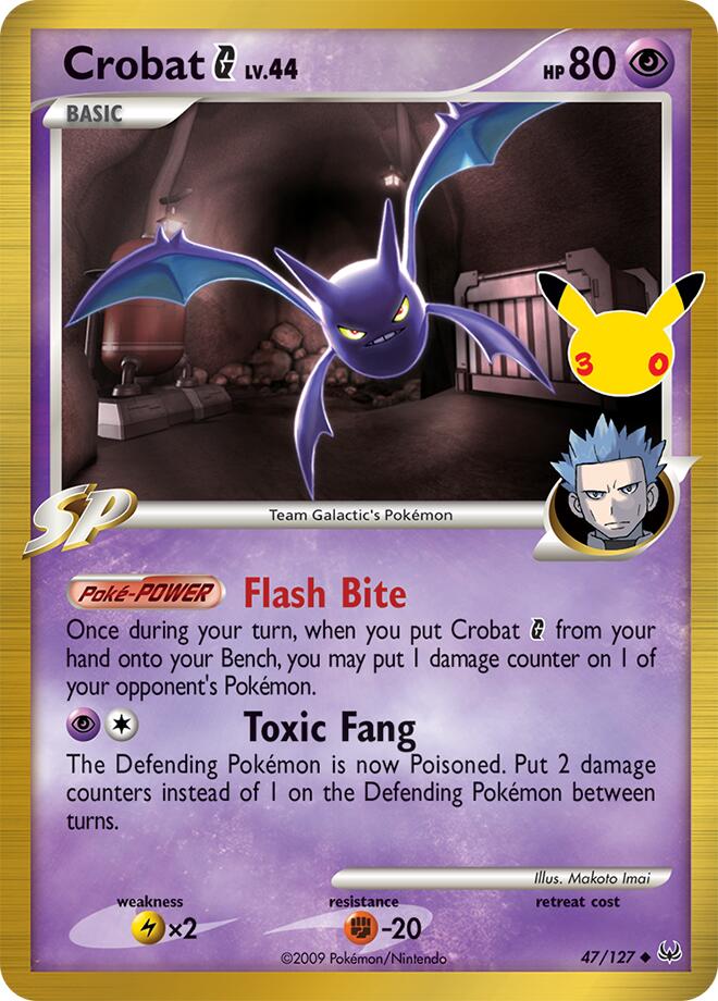 Crobat G 47/127 Classic Collection 30th Celebration Classic Collection Pokémon card