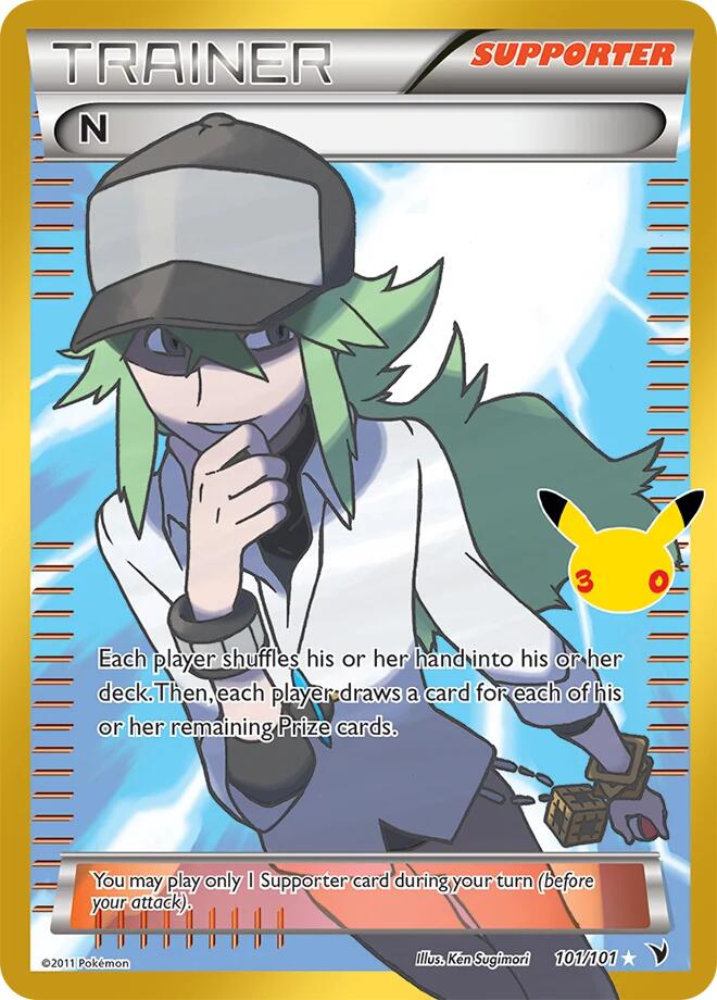 N 101/101 Classic Collection 30th Celebration Classic Collection Pokémon card