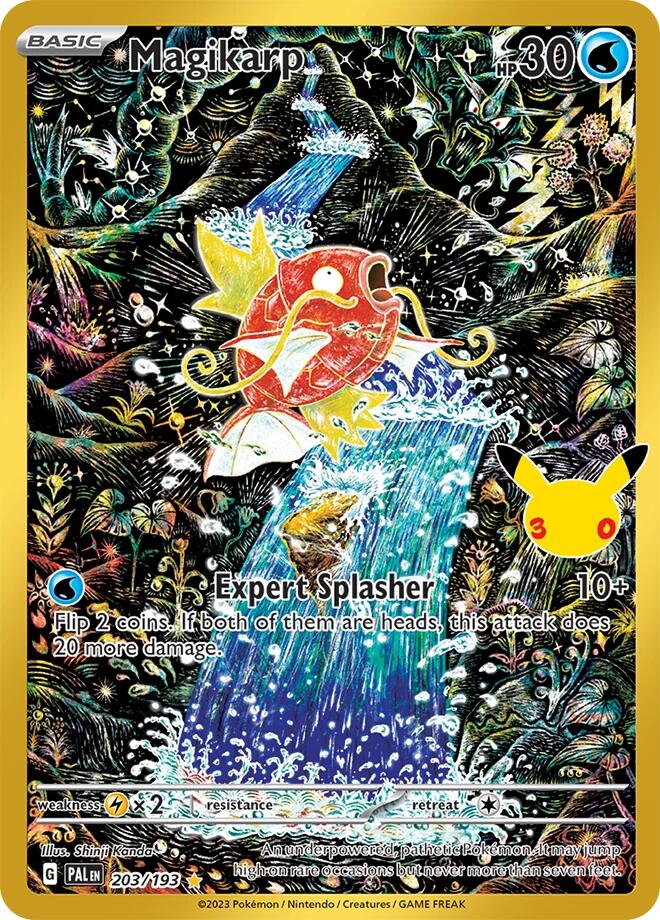 Magikarp 203/193 Classic Collection 30th Celebration Classic Collection Pokémon card