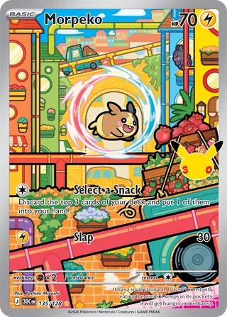 Morpeko - 135/128 135/128 Illustration Rare 30th Celebration Pokémon card